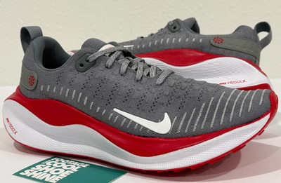 NIKE REACT X INFINITY RUN 4 TB COOL GREY WHITE UNIVERSITY RED FJ1222-019 9.5 8