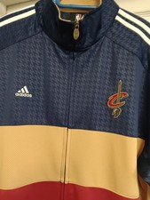 2010 CLEVELAND CAVALIERS ADIDAS AUTHENTIC NBA WARM-UP JACKET