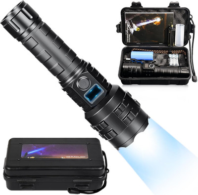 Flashlights High Lumens Rechargeable, 1000000 High Lumens Super Bright Handheld