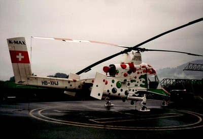 1995 Helog Switzerland Kaman K-MAX HB-XHJ Polka Dot Livery Original Vintage Phot