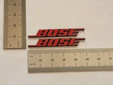 Bose Speaker Badge Logo Emblem Mat Red Pair 
