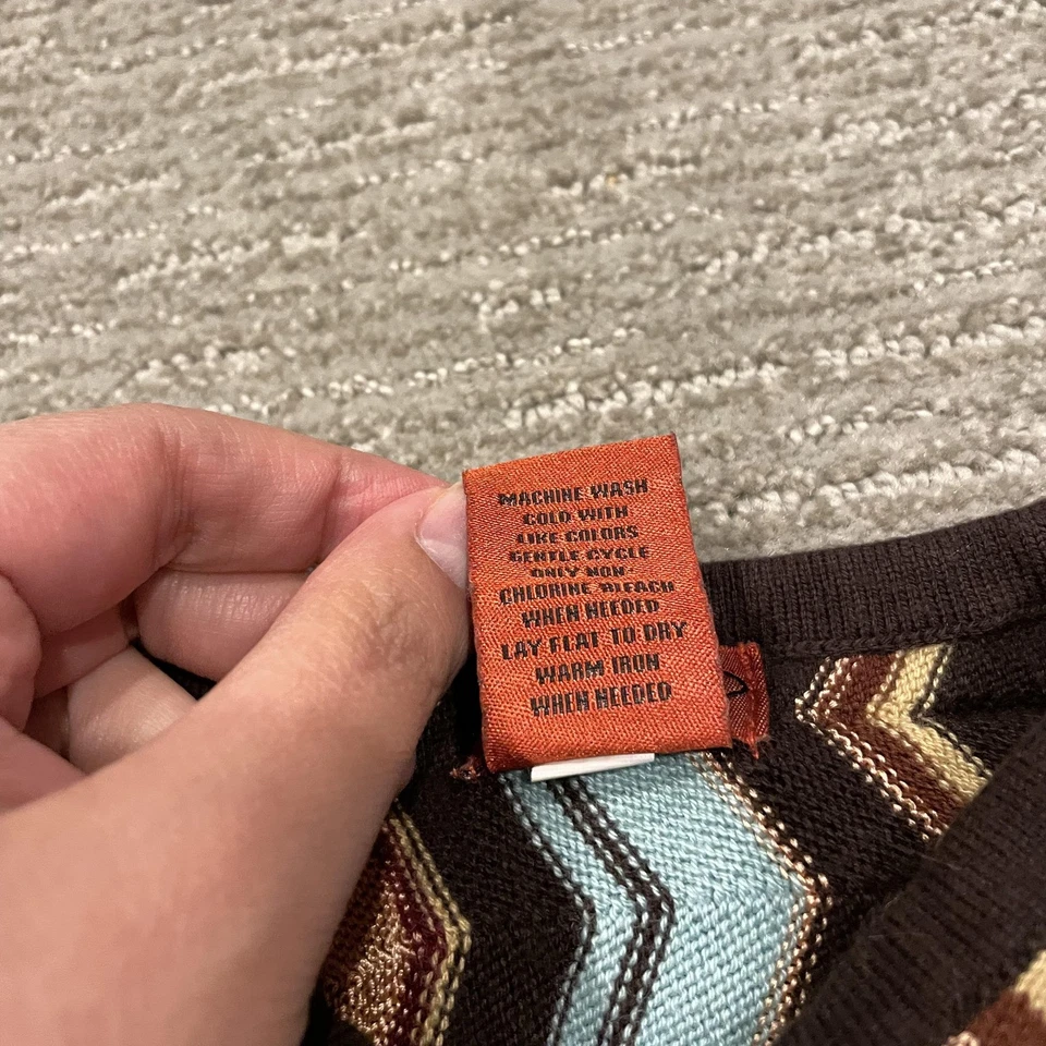 Suéter Missoni For Target Niñas Pequeño Zig Zag Chevron Tejido Pullover Top Foto 4 de 4