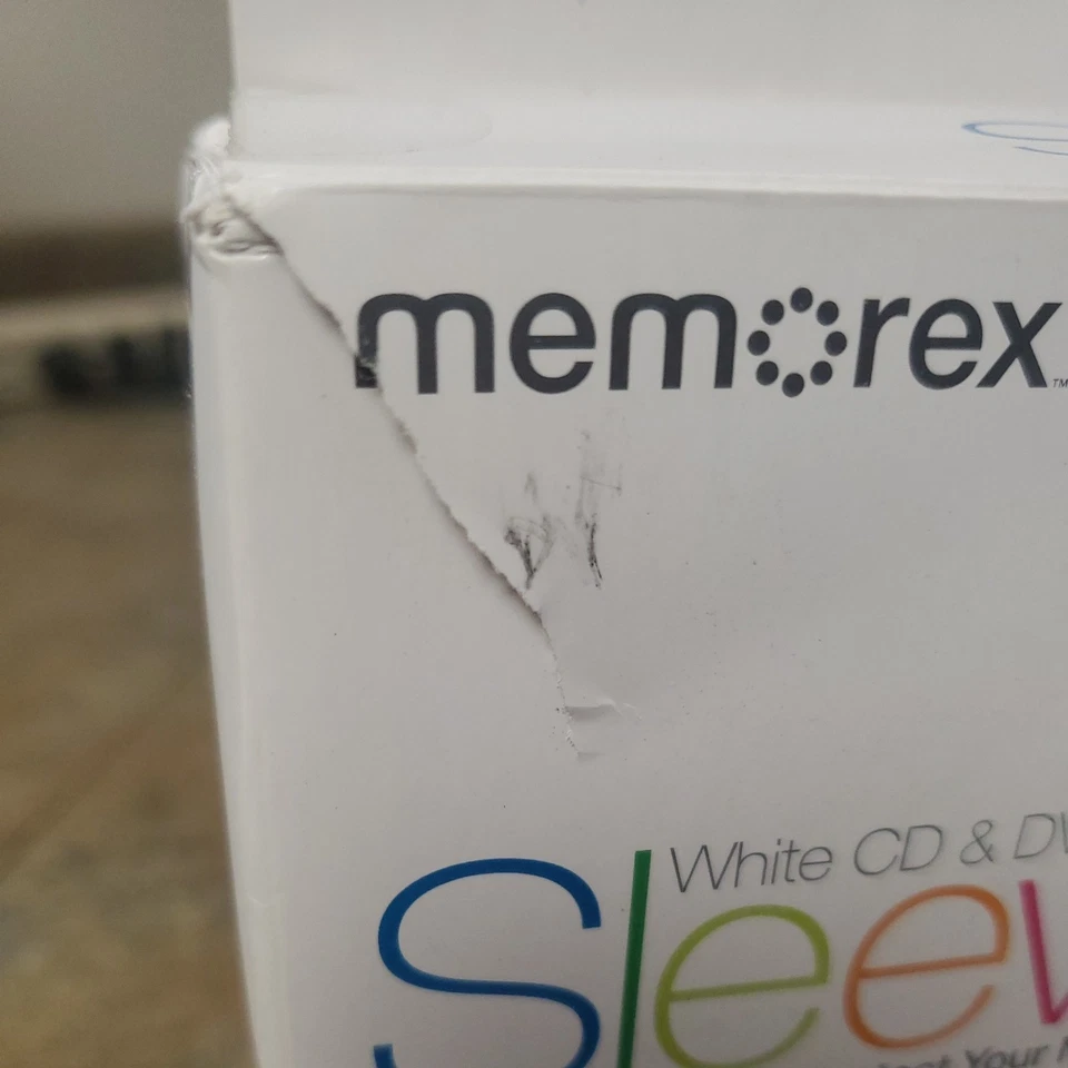 Fundas de papel blanco Memorex 6x 100PK CD/DVD con ventana y solapa, ENVÍO GRATUITO Foto 4 de 4