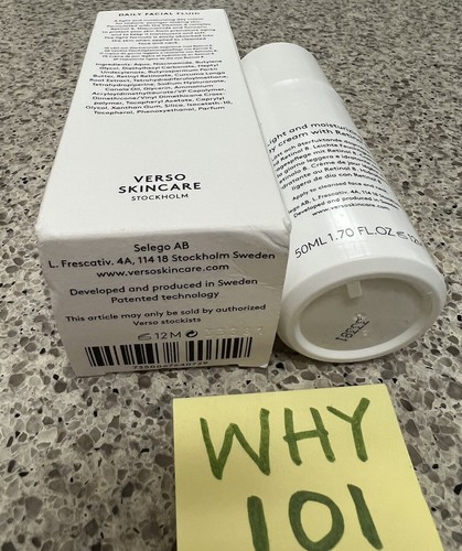 VERSO Daily Facial Fluid with Retinol 8 FULL SZ 1.7oz/50mL NEW SEALED BOX; $95 - Picture 20 of 20