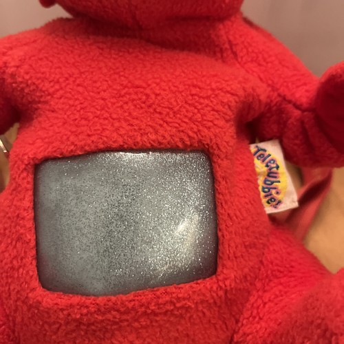 TELETUBBIES "Po" Vintage 1998 Plush Backpack Rucksack Bag Tote Rubber Face 15" - Picture 3 of 8