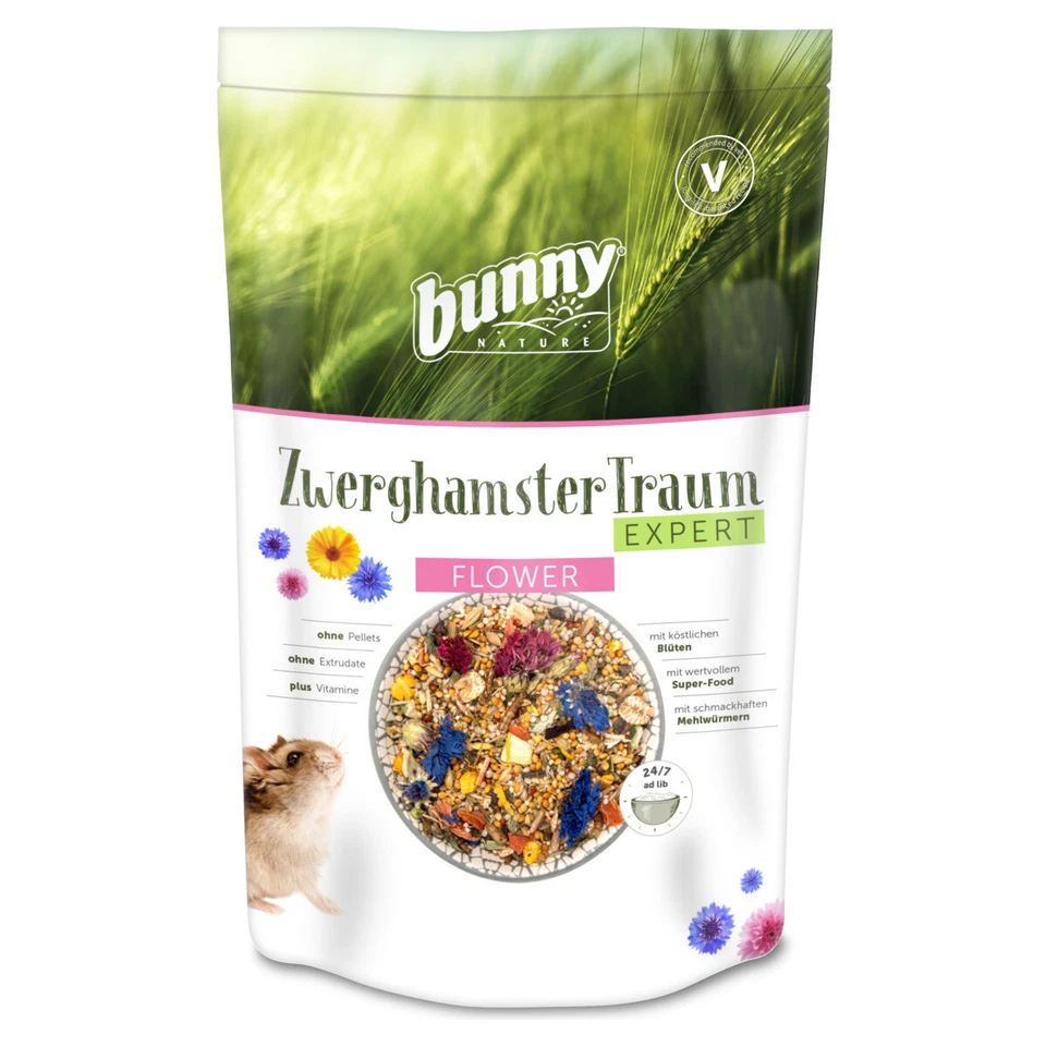 Bunny Nature ZwerghamsterTraum Expert Flower 500 g, NEU