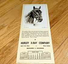 1947 Blotter WAR ADMIRAL by R.H. Palenske from HURLEY X-RAY, Milwaukee Company