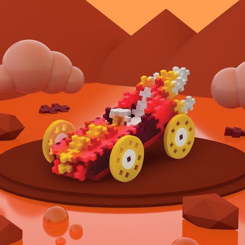 Plus Plus Car Building Block Kit, 3D Puzzle Stem Toy Set for Kids, 200 Mini I... - Picture 4 of 8