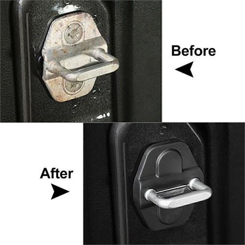 Cubierta de cerradura de puerta accesorios adecuados para Jeep Wrangler JL Gladiator JT 2018-2021 - Imagen 11 de 11