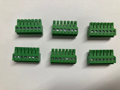 7 Pin 7 Pole 3.81mm Green Phoenix Contact Connector Plug OHIO