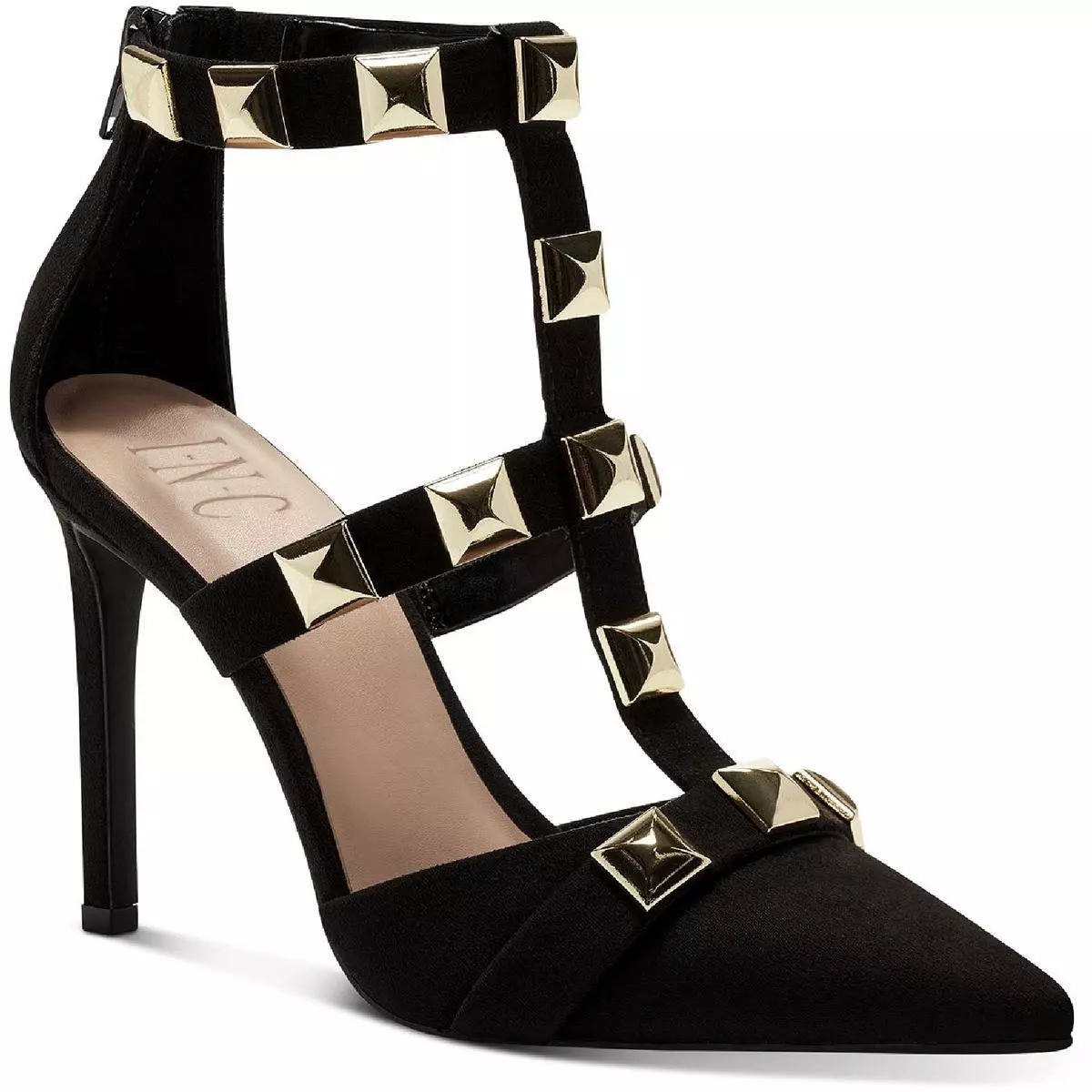 Pointed studded heels sale
