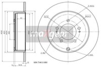 2X Maxgear 19-1933 Bremsscheibe FüR CitroËN Mitsubishi Peugeot