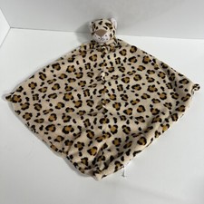 Angel Dear Leopard Print Tan Brown Lovey Baby Security Blanket