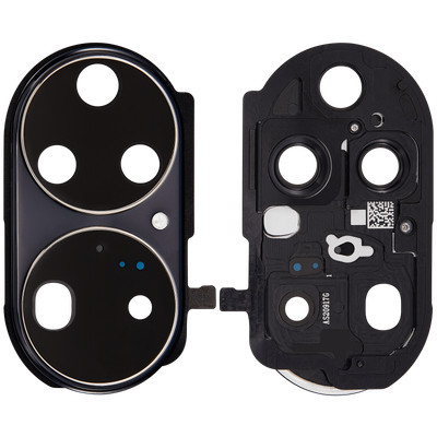 Back Camera Lens With Bracket Compatible For Huawei P50 Pro (Golden Black)