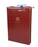 Biblia Letra Super Gigante de 17 puntos RVR1960 imit piel cafe con indice Cierre
