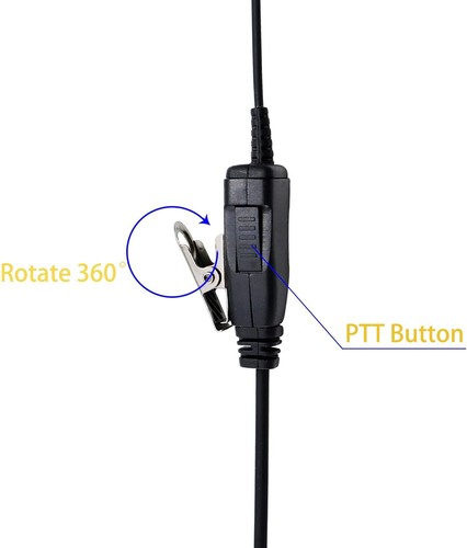 Zestaw słuchawkowy douszny do radia dwukierunkowego Motorola CP88 CP100 CP200D CLS1110 CLS1410 - Zdjęcie 4 z 7