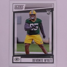 2022 Score Football NFL Devonte Wyatt RC #361 Packers