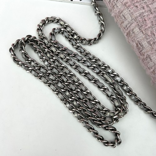 Authentic Chanel WOC Tweed Crossbody Clutch Bag Silver Hardware 11996710 B0246 - Picture 16 of 23