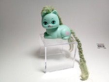 Vintage Mattel Little Pretty Kitty Figure Rosebud Blue Aqua Cat 1st Generation