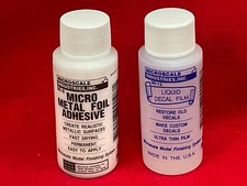 Microscale Industries MI8 MI12 MICRO METAL FOIL ADHESIVE + LIQUID DECAL FILM SET