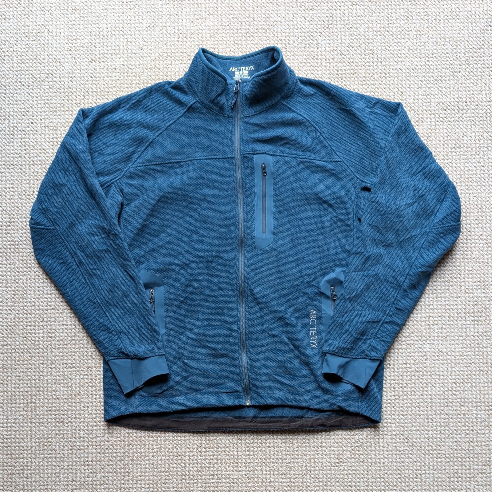 Arc'teryx Stratos Giacca Pile Blu Uomo Large #ARC288