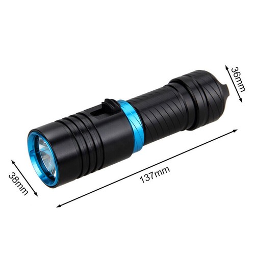 8000 Lumens Scuba Diving Flashlight LED Dive Torch Underwater 80M Outdoor Lamp - Picture 4 of 18