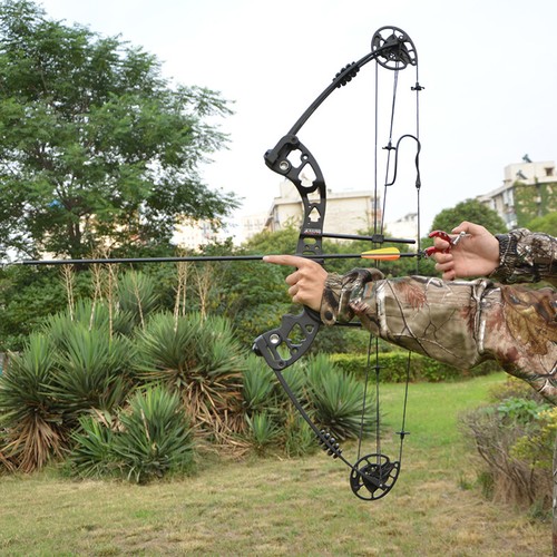 Archery Compound Bow Fishing Reel Set 30-55lbs Bow Hunting Shooting Target RH LH - Picture 11 of 26