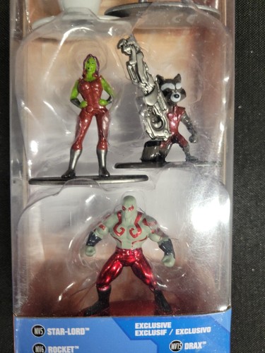 GUARDIANS OF THE GALAXY Marvel NANO METALFIGS Die-Cast Figure Set of 5 Jada Toys - Picture 2 of 4