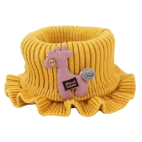 Cartoon Winter Warmer Collar Knitted Ruffle Neck 0-7 Years Kids - Picture 13 of 17