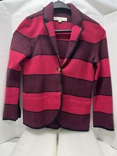 ANN TAYLOR LOFT PULLOVER PURPLE AND PINK STRIPE PETITE WOMENS SWEATER SIZE MP