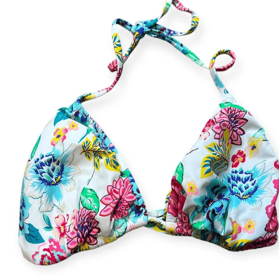VENUS Women’s White Tropical Print Bikini Top and Bottom Size 12 - Image 3 of 4