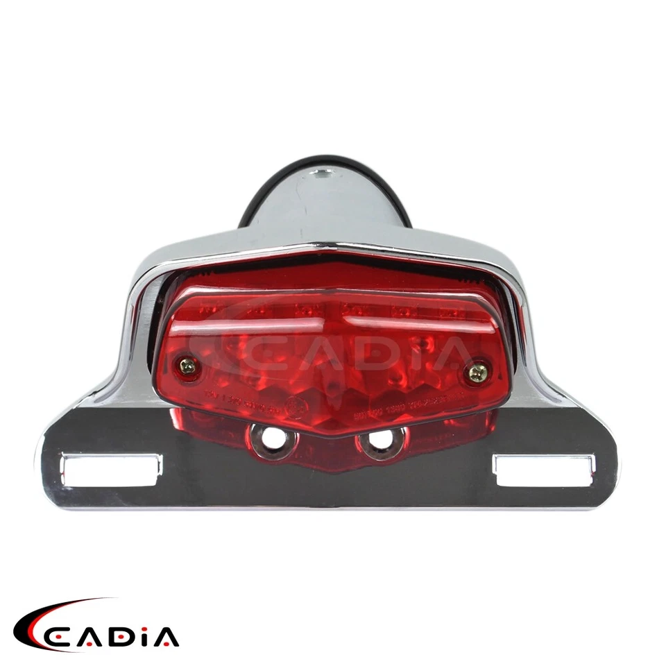 Крепление на номерной знак заднего светодиодного тормозного фонаря в стиле Lucas для кафе гонщика поплавка - Изображение 3 из 4