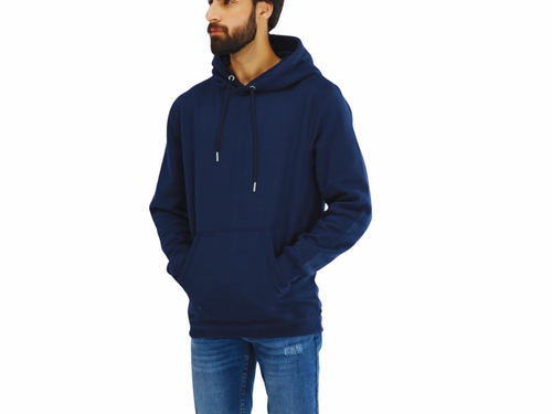 Men Hoodie Casual Hooded Solid Pocket Slim Fit Sweatshirts Pullover Sweater Top.