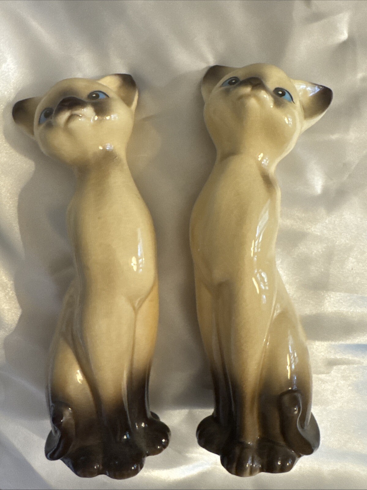 Vintage Blue Eye Siamese cat Set