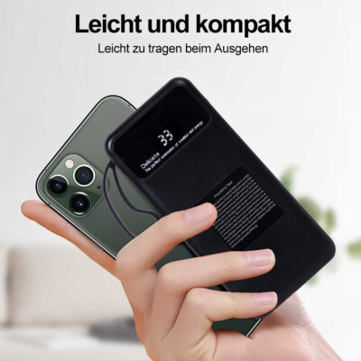     Powerbank 100000mAh Tragbar Externer Batterie USB Ladegerät für Alle Handys