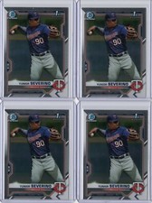 2021 BOWMAN BASEBALL CHROME 1ST BOWMAN YUNIOR SEVERINO MN TWINS LOT (4) #BCP-140