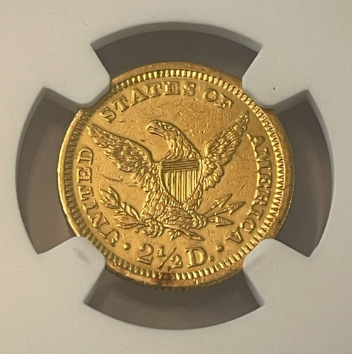 1869 P $2.50 Liberty Head Gold Coin NGC AU Details - Quarter Eagle, $2 1/2 - Picture 8 of 10