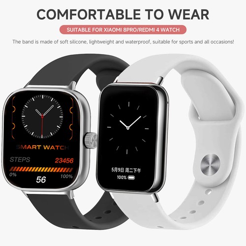 For Xiaomi Redmi Watch 4/5, Mi Band Pro 8/Pro 9 Watch Silicone Replacement Strap - 第 1/46 張圖片
