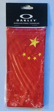 New In Bag Oakley Microfiber Bag Pouch Sunglasses China Flag Cleaning Case Red