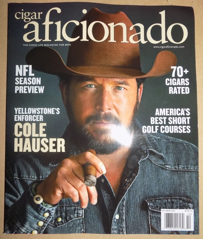 Cole Hauser Yellowstone`s Enforcer PLUS NFL Season Preview - Cigar Aficiondo