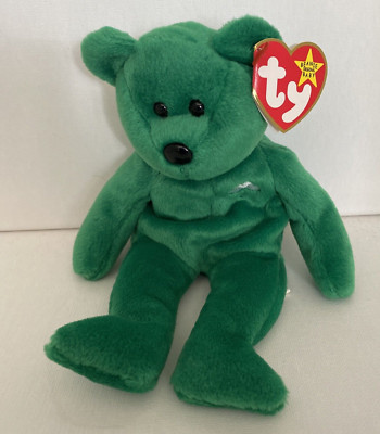 Ty Beanie Baby Erin The Bear 1997 Retired Plush Toy