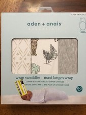 NEW Aden  Anais Muslin Swaddle Set 3 NIB Wrap swaddles