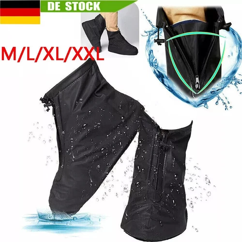 Wasserdichte Schuh Überzieher Überschuhe Fahrrad Schuhe Regenschutz Rutschfest - Bild 1 von 16