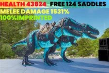 Ark Survival Ascended PvE PC/XBOX/PS Top Stats Monster Rex 100%Imprinted ASA