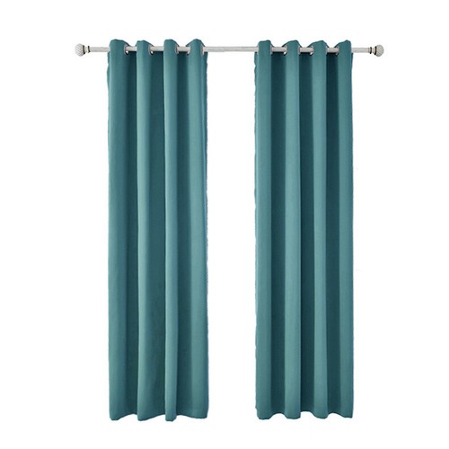 Pair Ready Made Plain Thick Blackout Curtains Thermal Ring top Eyelet Drapes AU - Picture 9 of 29