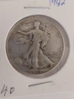 1942 Walking Liberty Silver Eagle Half Dollar 50 Cent Coin