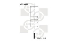 Exhaust Valve for Vauxhall Corsa 1.2 Z12XEP 2009-Present Petrol Van BGA V029456