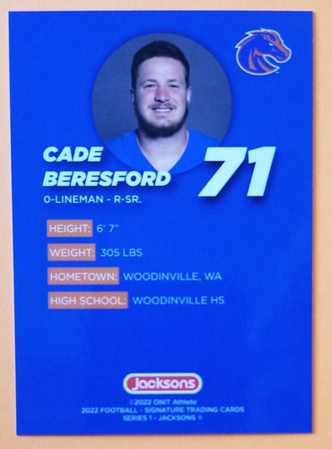 2022 Boise State Series 1 Football Cards - You Pick your Card Complete your Set  - Bild 155 von 203