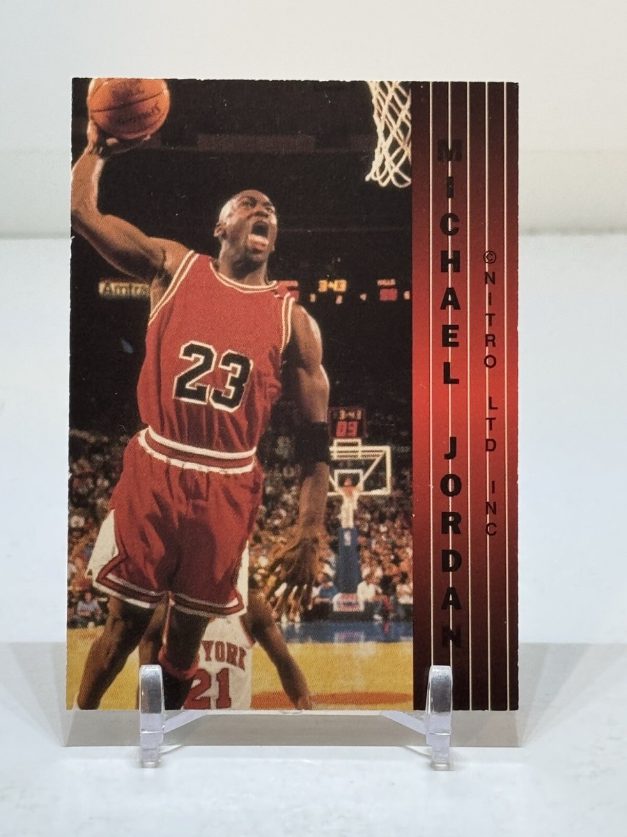 Michael Jordan 1990s Air Jordan Card RARE Nitro Ltd Inc Gold Foil