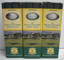 Lot of 3 Boxes 2000 Vtg St. Andrews Old Course MaxFli Golf Balls 9 Balls Total